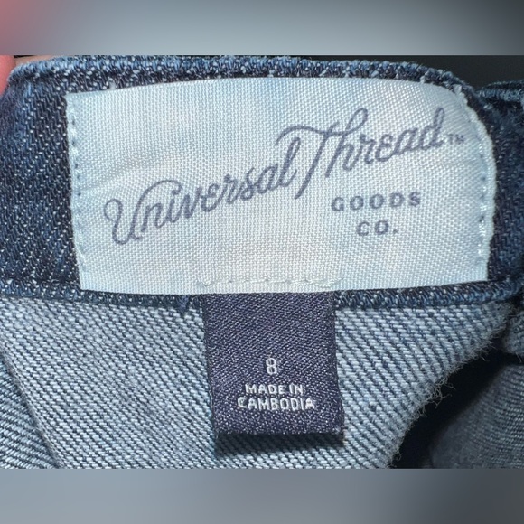 Universal Thread Skirtall Overall Dress Overall Skirt Denim Mini Dress Y2K M - Picture 3 of 3